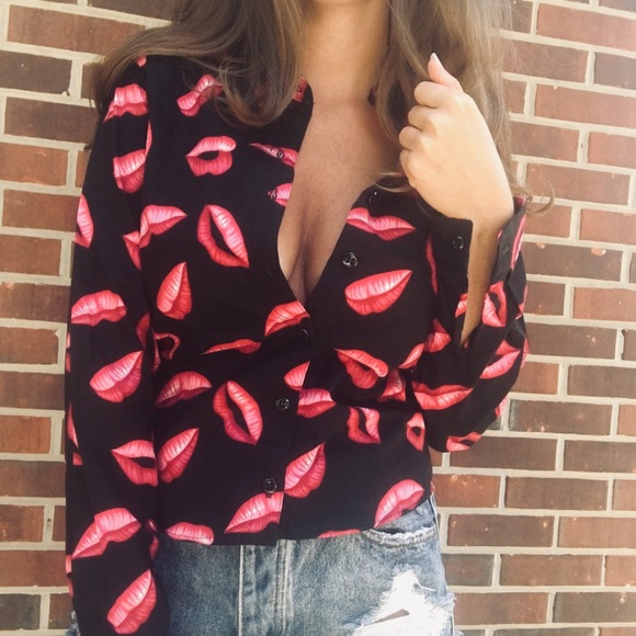 Panhandle Slim Tops - Quality Western (2/$20) Hot Pink Lipstick Kisses